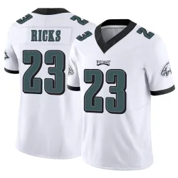 Men's Eli Ricks Philadelphia Eagles No.23 Limited Vapor F.U.S.E. Jersey - White
