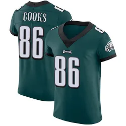 Men's Elijah Cooks Philadelphia Eagles No.86 Elite Midnight Team Color Vapor Untouchable Jersey - Green