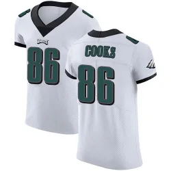 Men's Elijah Cooks Philadelphia Eagles No.86 Elite Vapor Untouchable Jersey - White