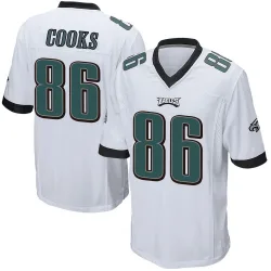Men's Elijah Cooks Philadelphia Eagles No.86 Game Jersey - White