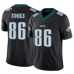 Men's Elijah Cooks Philadelphia Eagles No.86 Limited Vapor F.U.S.E. Jersey - Black