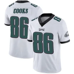 Men's Elijah Cooks Philadelphia Eagles No.86 Limited Vapor Untouchable Jersey - White