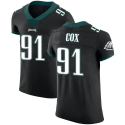 Men's Fletcher Cox Philadelphia Eagles No.91 Elite Alternate Vapor Untouchable Jersey - Black