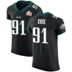 Men's Fletcher Cox Philadelphia Eagles No.91 Elite Alternate Vapor Untouchable Super Bowl LIX Jersey - Black