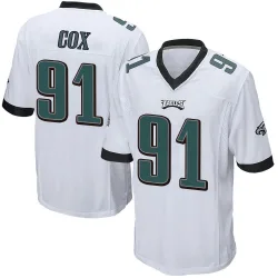 Men's Fletcher Cox Philadelphia Eagles No.91 Game Jersey - White