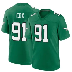 Men's Fletcher Cox Philadelphia Eagles No.91 Game Kelly Alternate Jersey - Green