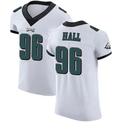 Men's Gabe Hall Philadelphia Eagles No.96 Elite Vapor Untouchable Jersey - White