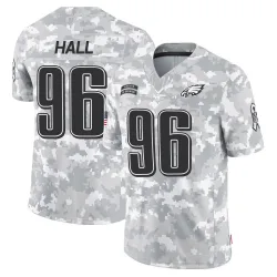 Men's Gabe Hall Philadelphia Eagles No.96 Limited 2024 Salute to Service Jersey - Arctic Camo