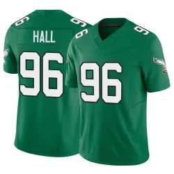Men's Gabe Hall Philadelphia Eagles No.96 Limited Kelly Alternate Vapor F.U.S.E. Jersey - Green