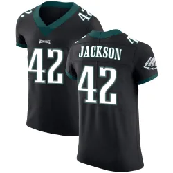 Men's Giles Jackson Philadelphia Eagles No.42 Elite Alternate Vapor Untouchable Jersey - Black