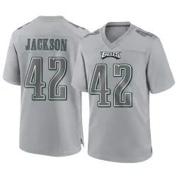 Men's Giles Jackson Philadelphia Eagles No.42 Game Atmosphere Fashion Jersey - Gray