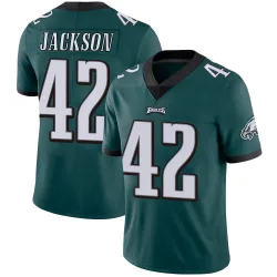 Men's Giles Jackson Philadelphia Eagles No.42 Limited Midnight Team Color Vapor Untouchable Jersey - Green