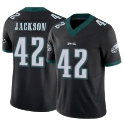 Men's Giles Jackson Philadelphia Eagles No.42 Limited Vapor F.U.S.E. Jersey - Black