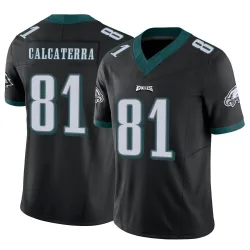Men's Grant Calcaterra Philadelphia Eagles No.81 Limited Vapor F.U.S.E. Jersey - Black