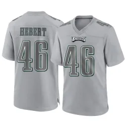 Men's Griffin Hebert Philadelphia Eagles No.46 Game Atmosphere Fashion Jersey - Gray