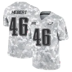 Men's Griffin Hebert Philadelphia Eagles No.46 Limited 2024 Salute to Service Jersey - Arctic Camo