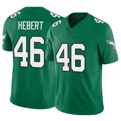 Men's Griffin Hebert Philadelphia Eagles No.46 Limited Kelly Alternate Vapor F.U.S.E. Jersey - Green