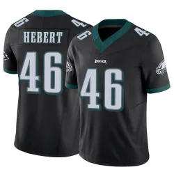 Men's Griffin Hebert Philadelphia Eagles No.46 Limited Vapor F.U.S.E. Jersey - Black