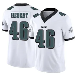 Men's Griffin Hebert Philadelphia Eagles No.46 Limited Vapor F.U.S.E. Jersey - White