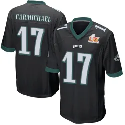 Men's Harold Carmichael Philadelphia Eagles No.17 Game Alternate Super Bowl LIX Jersey - Black