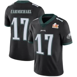 Men's Harold Carmichael Philadelphia Eagles No.17 Limited Alternate Vapor Untouchable Super Bowl LIX Jersey - Black