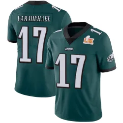 Men's Harold Carmichael Philadelphia Eagles No.17 Limited Midnight Team Color Vapor Untouchable Super Bowl LIX Jersey - Green