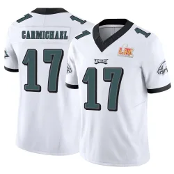 Men's Harold Carmichael Philadelphia Eagles No.17 Limited Vapor F.U.S.E. Super Bowl LIX Jersey - White