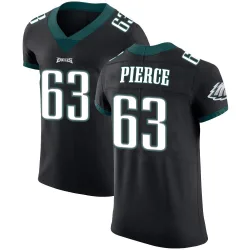 Men's Hollin Pierce Philadelphia Eagles No.63 Elite Alternate Vapor Untouchable Jersey - Black