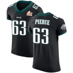 Men's Hollin Pierce Philadelphia Eagles No.63 Elite Alternate Vapor Untouchable Super Bowl LIX Jersey - Black