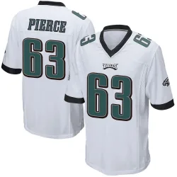 Men's Hollin Pierce Philadelphia Eagles No.63 Game Jersey - White