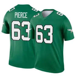 Men's Hollin Pierce Philadelphia Eagles No.63 Legend Kelly Alternate Jersey - Green