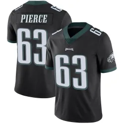 Men's Hollin Pierce Philadelphia Eagles No.63 Limited Alternate Vapor Untouchable Jersey - Black