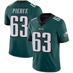 Men's Hollin Pierce Philadelphia Eagles No.63 Limited Midnight Team Color Vapor Untouchable Jersey - Green