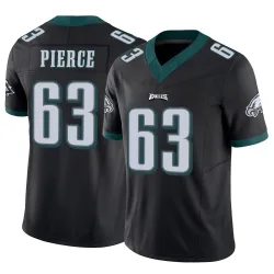 Men's Hollin Pierce Philadelphia Eagles No.63 Limited Vapor F.U.S.E. Jersey - Black