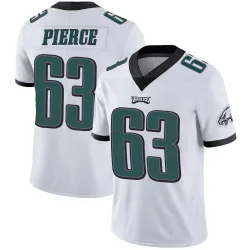 Men's Hollin Pierce Philadelphia Eagles No.63 Limited Vapor Untouchable Jersey - White