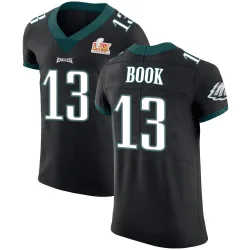 Men's Ian Book Philadelphia Eagles No.13 Elite Alternate Vapor Untouchable Super Bowl LIX Jersey - Black