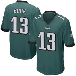 Men's Ian Book Philadelphia Eagles No.13 Game Team Color Jersey - Green