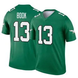 Men's Ian Book Philadelphia Eagles No.13 Legend Kelly Alternate Jersey - Green
