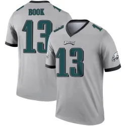 Men's Ian Book Philadelphia Eagles No.13 Legend Silver Inverted Jersey