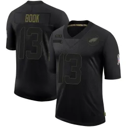 Men's Ian Book Philadelphia Eagles No.13 Limited 2020 Salute To Service Jersey - Black