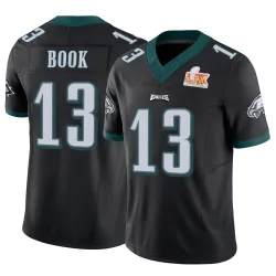 Men's Ian Book Philadelphia Eagles No.13 Limited Vapor F.U.S.E. Super Bowl LIX Jersey - Black