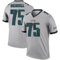 Men's Jack Driscoll Philadelphia Eagles No.75 Legend Silver Inverted Jersey