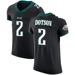 Men's Jahan Dotson Philadelphia Eagles No.2 Elite Alternate Vapor Untouchable Jersey - Black
