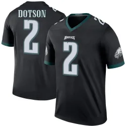 Men's Jahan Dotson Philadelphia Eagles No.2 Legend Color Rush Jersey - Black