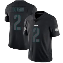 Men's Jahan Dotson Philadelphia Eagles No.2 Limited Jersey - Black Impact