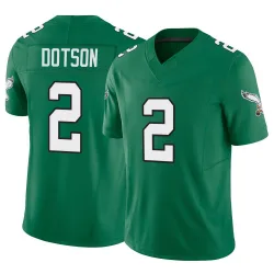 Men's Jahan Dotson Philadelphia Eagles No.2 Limited Kelly Alternate Vapor F.U.S.E. Jersey - Green