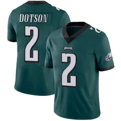 Men's Jahan Dotson Philadelphia Eagles No.2 Limited Midnight Team Color Vapor Untouchable Jersey - Green
