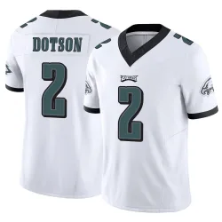 Men's Jahan Dotson Philadelphia Eagles No.2 Limited Vapor F.U.S.E. Jersey - White