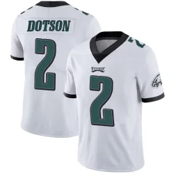 Men's Jahan Dotson Philadelphia Eagles No.2 Limited Vapor Untouchable Jersey - White