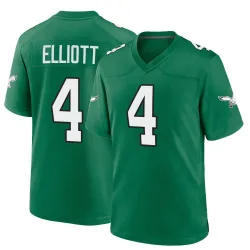 Men's Jake Elliott Philadelphia Eagles No.4 Game Kelly Alternate Jersey - Green